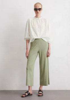 Jerseyhose straight aus Feinripp-Jersey