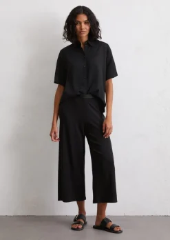 Jerseyhose straight aus Feinripp-Jersey