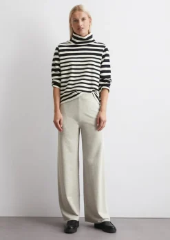 Jerseyhose straight aus softem Organic-Cotton-Viskose-Mix