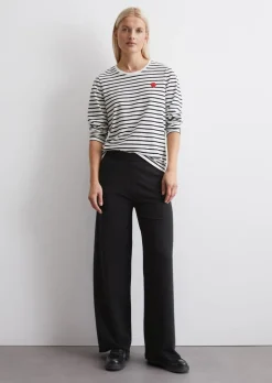 Jerseyhose straight aus softem Organic-Cotton-Viskose-Mix