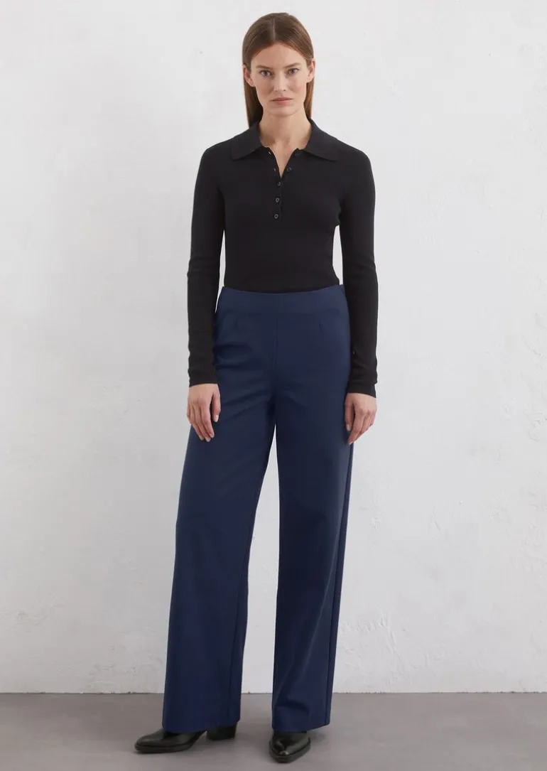 Jerseyhose wide aus Interlock-Qualität