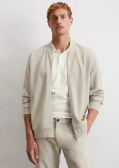 Jerseyjacke regular aus Bio-Baumwolle mit Struktur