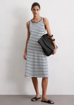 Jersey-Kleid mit Ringel-Dessin