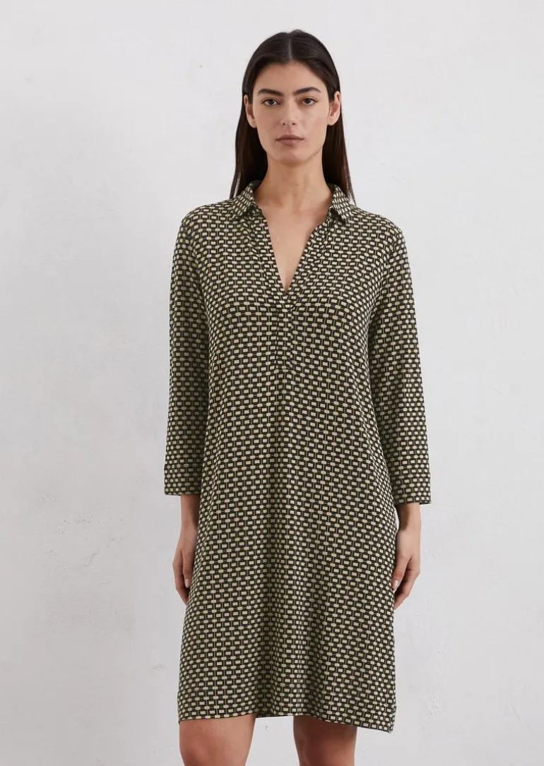 Jerseykleid relaxed aus elastischem Viskose-Mix