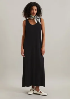 Jerseykleid relaxed aus fließendem Viskose-Stretch