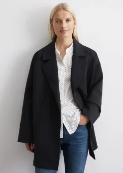 Jerseymantel loose aus Scuba-Interlock-Qualität