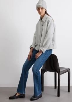 Jersey-Overshirt regular aus Scuba-Interlock-Qualität