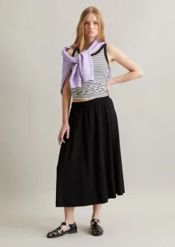 Jerseyrock relaxed aus Viskose-Stretch