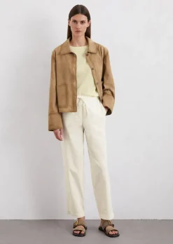 Joggpants tapered aus Organic-Cotton-Leinen-Mix