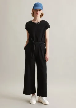 Jumpsuit regular aus Ripp-Jersey