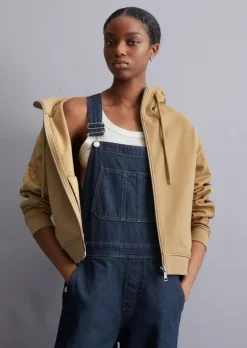 Kapuzen-Sweatjacke relaxed aus Organic Cotton