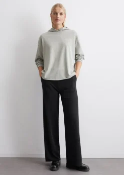 Kapuzensweatshirt regular aus Organic-Cotton-Viskose-Mix