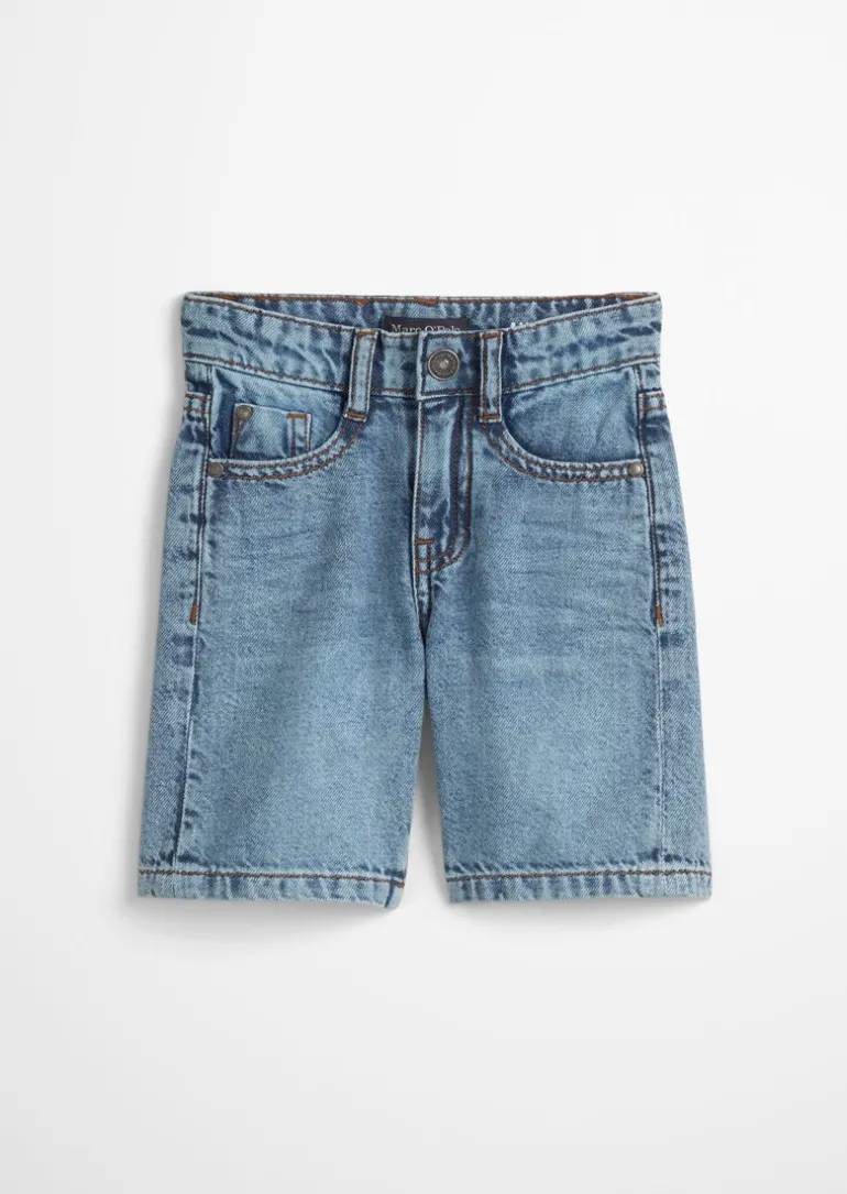 KIDS-BOYS Jeansbermuda aus reiner Bio-Baumwolle