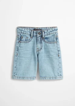 KIDS-BOYS Jeansbermuda aus reiner Bio-Baumwolle