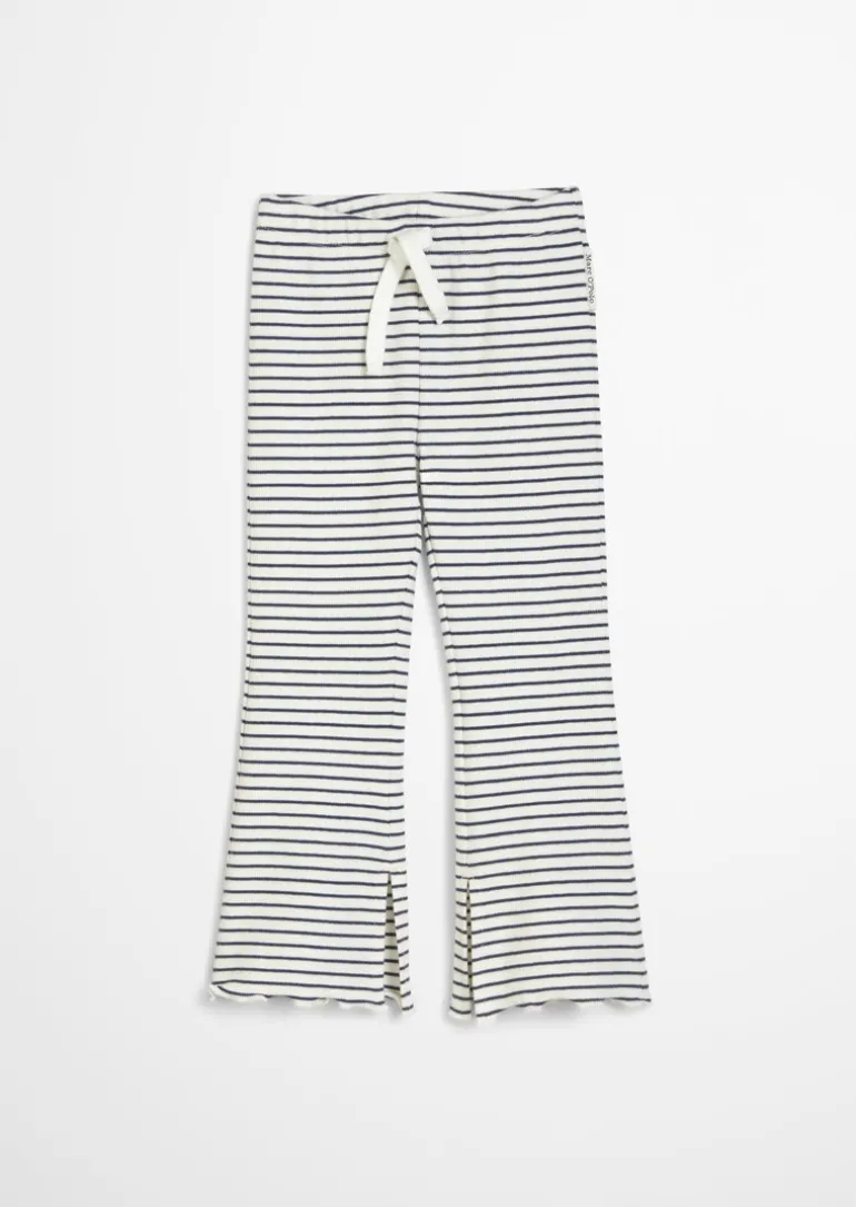 KIDS-GIRLS Leggings aus geripptem Bio-Baumwoll-Jersey