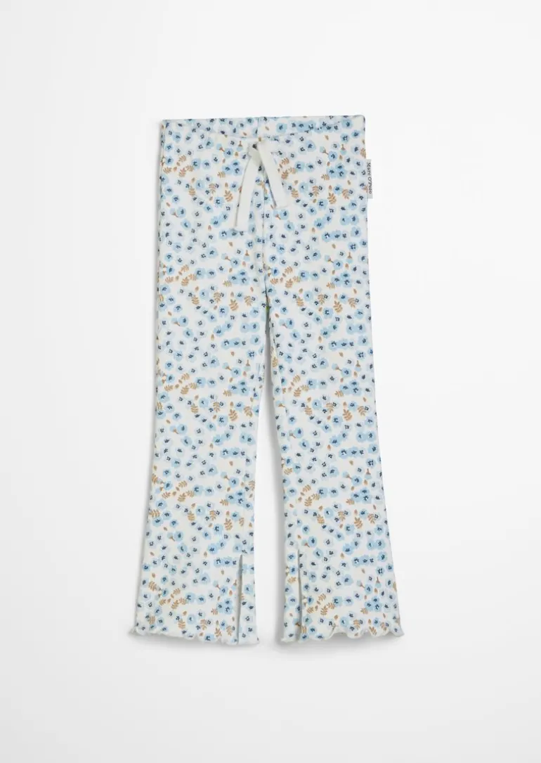 KIDS-GIRLS Leggings aus geripptem Bio-Baumwoll-Jersey