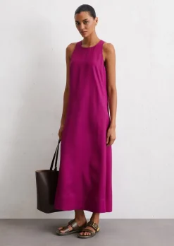 Kleid flared aus fließendem Naia™-Twill