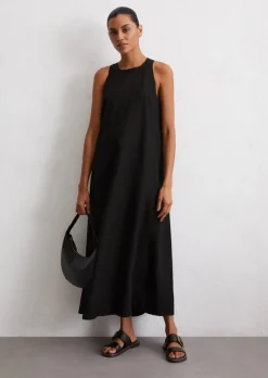 Kleid flared aus fließendem Naia™-Twill