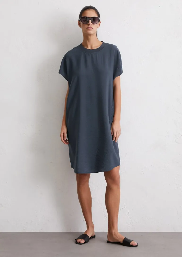 Kleid relaxed mit Crinkle-Struktur