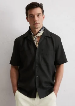 Kurzarm-Hemd regular aus reinem Leinen