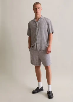 Kurzarm-Hemd regular aus softer Viskose