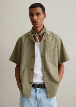 Kurzarm-Hemd regular mit feiner Struktur