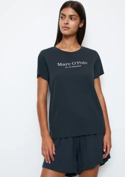 Kurzarm-Lounge-Shirt aus Bio-Baumwoll-Jersey