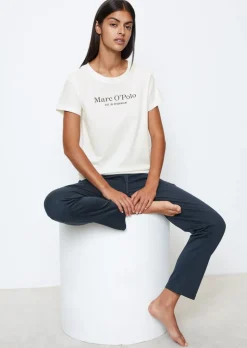 Kurzarm-Lounge-Shirt aus Bio-Baumwoll-Jersey