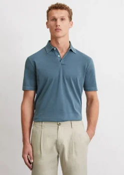 Kurzarm-Poloshirt Jersey regular aus reiner Bio-Baumwolle