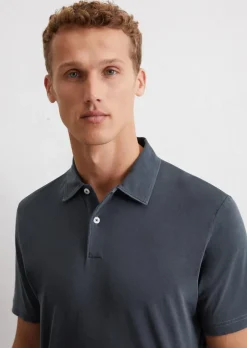 Kurzarm-Poloshirt Jersey regular aus reiner Bio-Baumwolle