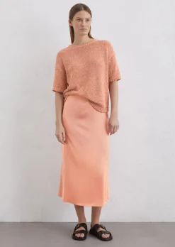 Kurzarm-Pullover loose aus Organic Cotton-Mix