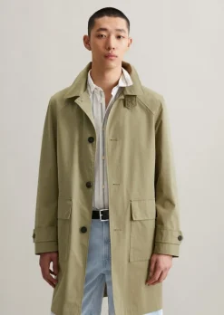 Kurzmantel regular in gewachster Optik