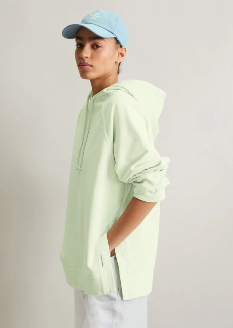 Langer Hoodie relaxed mit kuscheliger Innenseite