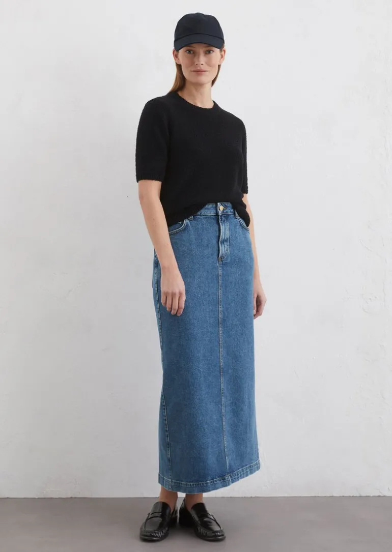 Langer Jeansrock regular mit CIRCULOSE®