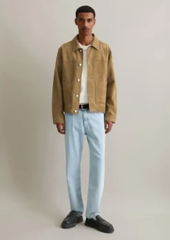 Lederjacke regular aus weichem Ziegenleder