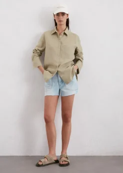 Leinenbluse regular aus leichter Qualität