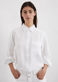 Leinenbluse regular aus leichter Qualität