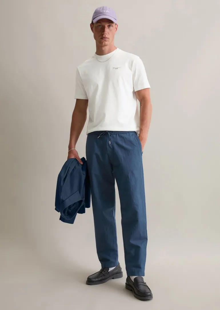 Leinenhose Jogger regular aus Leinen und Bio-Baumwolle