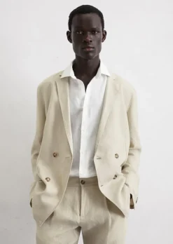 Leinensakko shaped aus reinem Leinen