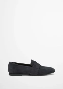 Loafer aus weichem Velours-Rindleder