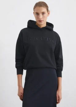 Logo-Kapuzensweatshirt relaxed aus Organic Cotton