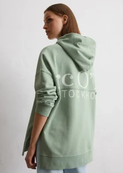 Logo-Kapuzensweatshirt relaxed aus Organic Cotton