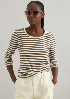 Longsleeve regular aus Heavy Slub Jersey