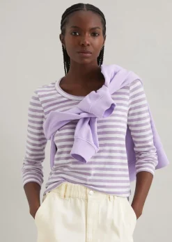 Longsleeve regular aus Heavy Slub Jersey