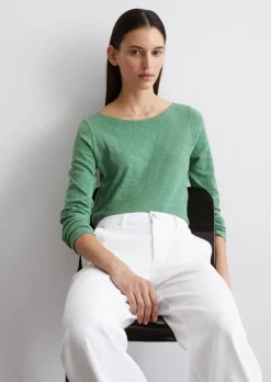 Longsleeve regular aus Slub Jersey