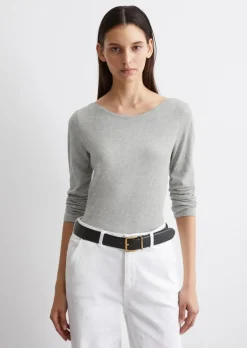 Longsleeve regular aus Slub Jersey