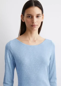 Longsleeve regular aus Slub Jersey