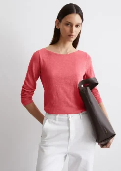 Longsleeve regular aus Slub Jersey