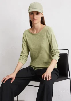 Longsleeve regular aus Slub Jersey