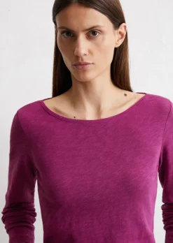 Longsleeve regular aus Slub Jersey